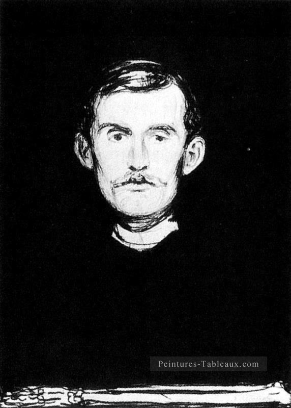 autoportrait i 1896 Edvard Munch Peintures à l'huile
